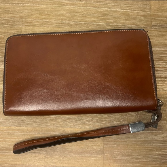 Leather Men's Brown Wallet - Picture 2 of 5